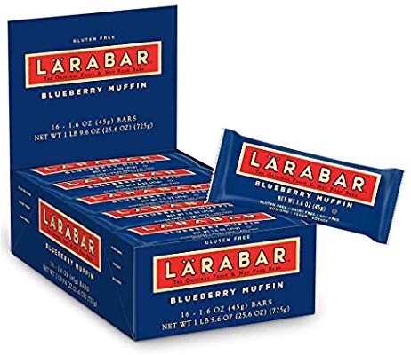 Larabar Gluten Free Bar, Peanut Butter Chocolate Chip, 1.6 oz Bars (16 Count) 能量棒