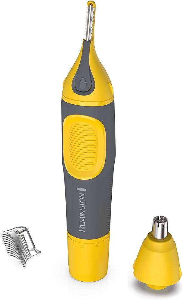 Amazon.com: Remington Remington Virtually Indestructible Nose, Ear & Brow Trimmer, Yellow, NE3871