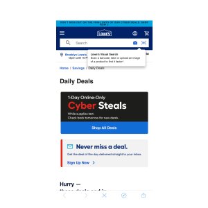 $0 Daily Deals at Lowe s