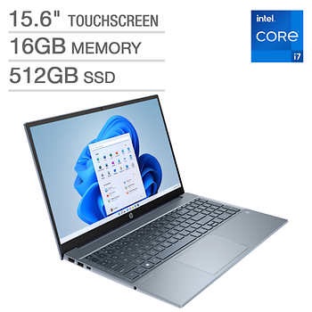 HP Pavilion 15.6" Touchscreen Laptop - 11th Gen Intel Core i7-1195G7 - 1080p - Windows 11 | Costco 笔记本电脑