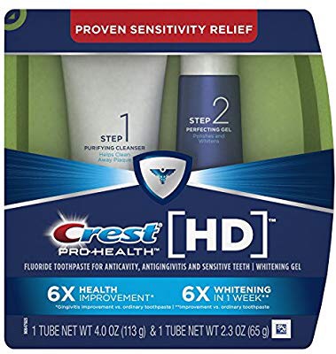 Amazon.com: Crest 佳洁士Pro-Health HD美白牙膏2件套