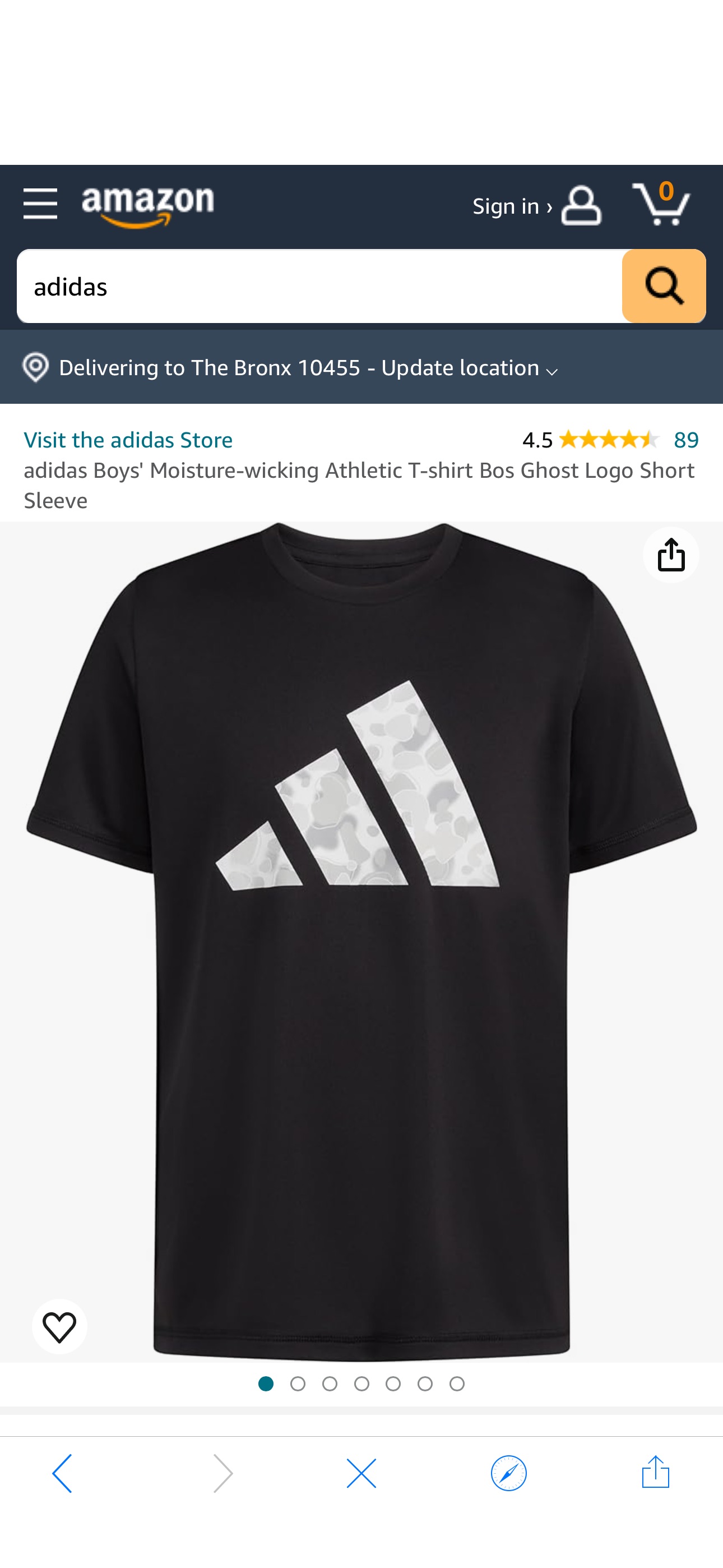 Amazon.com: adidas Boys' Moisture-Wicking Athletic T BoS Logo Short-Sleeve Tee Shirts, Black Camo : Clothing, Shoes & Jewelry