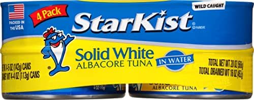 Amazon.com : StarKist Solid White Albacore Tuna in Water, 4 - 5 Oz Can (Pack of 6) - 24 Cans Total : Grocery &amp; Gourmet Food