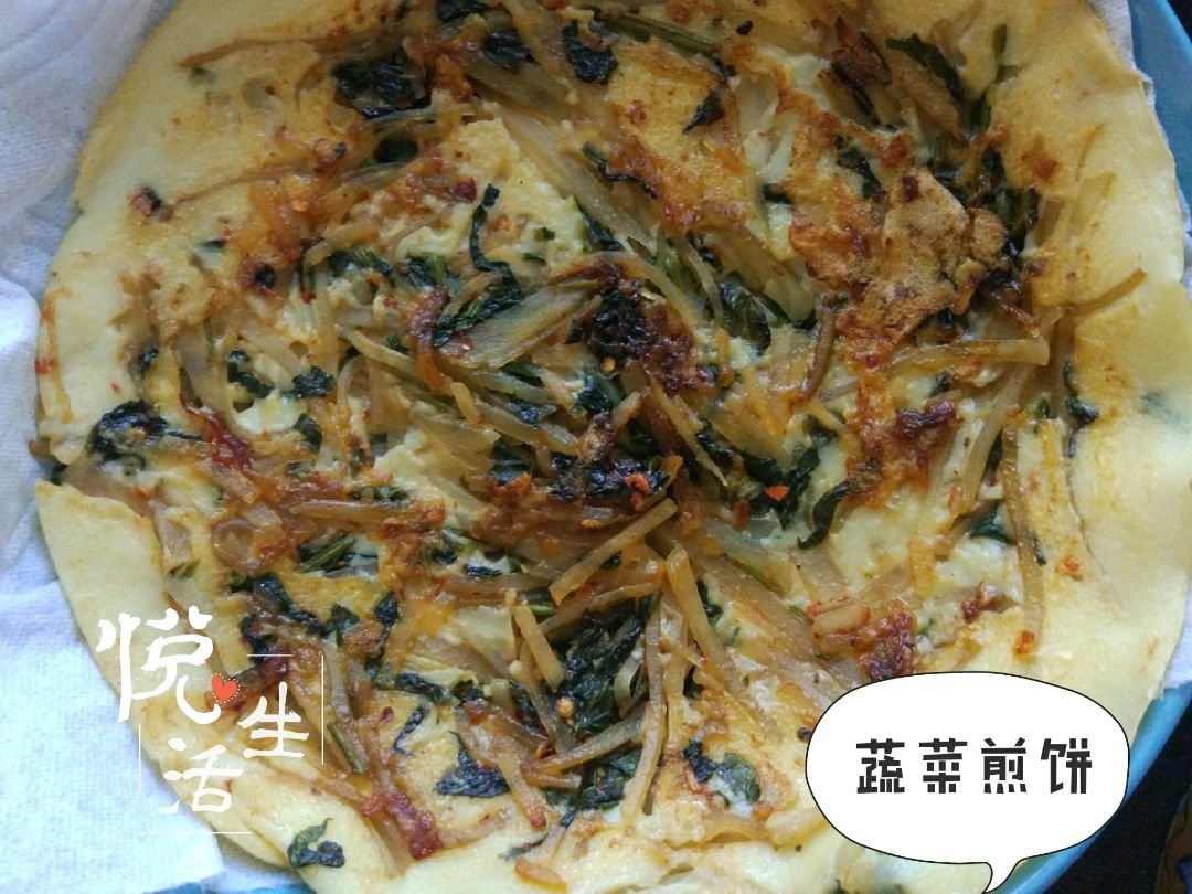 在家自制韩式蔬菜煎饼