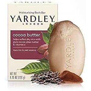 Yardley London Pure Cocoa Butter & Vitamin E Bar Soap, 4.25oz /120g