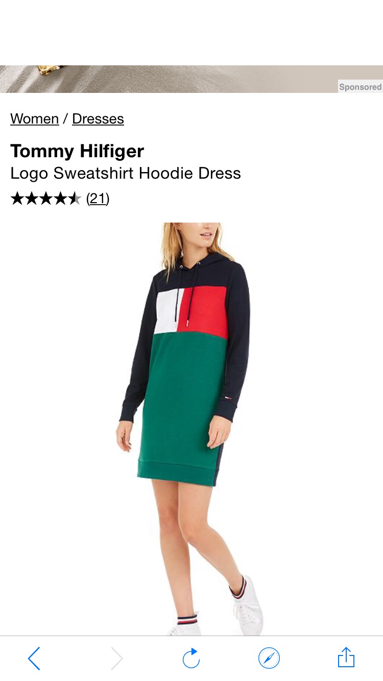 Tommy Hilfiger Logo 女士卫衣裙