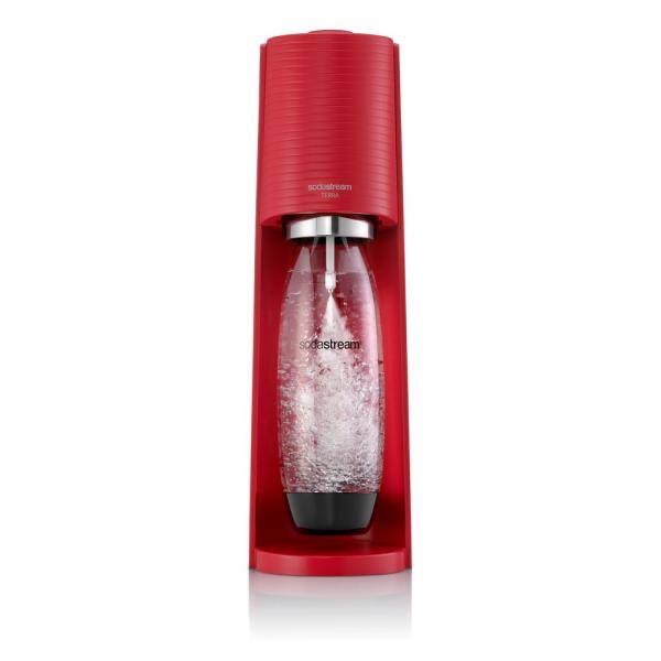 SodaStream Terra Red Soda Machine and Sparkling Water Maker Kit 1012811012 - The Home Depot苏打水机器