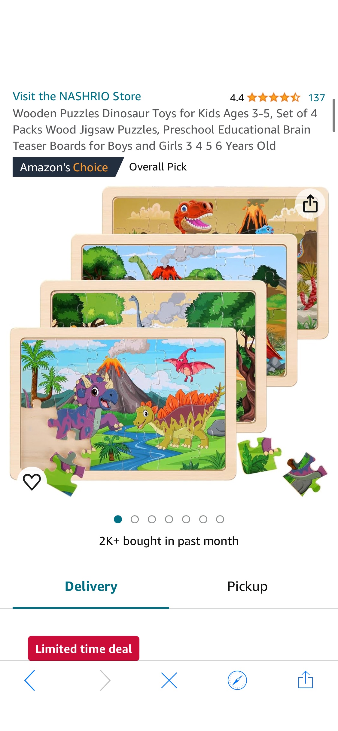 Amazon.com: Wooden Puzzles Dinosaur Toys for Kids Ages 3-5, Set of 4 Packs Wood Jigsaw Puzzles, Preschool Educational Brain Teaser Boards for Boys and Girls 3 4 5 6 Years Old : Toys & Games