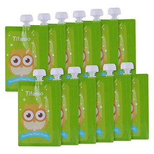 Owl Children's Food Compression Bag 8oz 12 pieces reusable