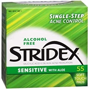 $9.36 stridex 水杨酸棉片 99片x三盒