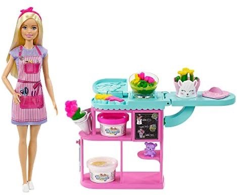Florist Playset with 12-in Blonde Doll