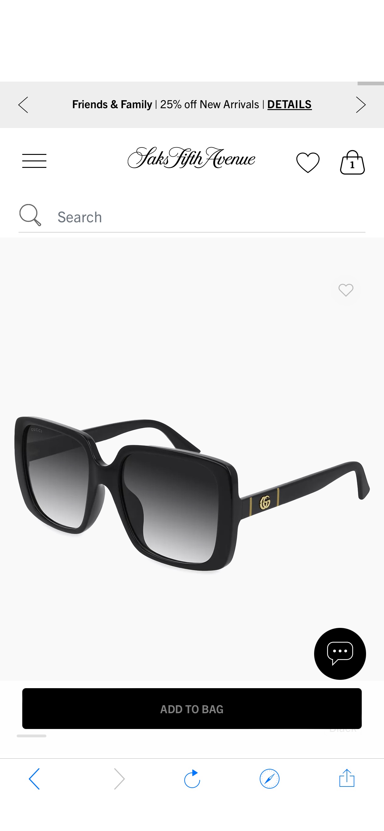 Shop Gucci Gucci Lines 56MM Rectangular Sunglasses | Saks Fifth Avenue