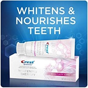 Amazon.com: Crest 3D White Whitening Therapy Sensitivity Care Fluoride Toothpaste: Beauty
美白牙膏
