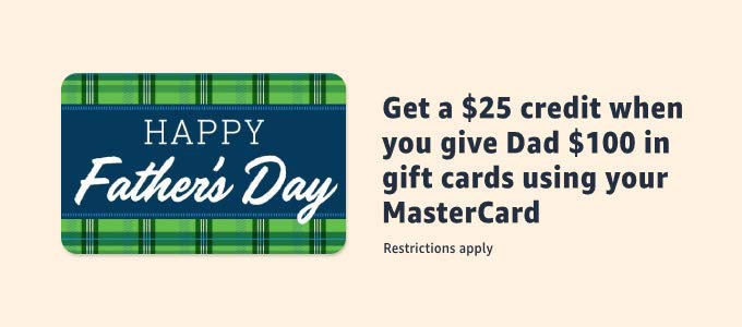 Amazon.com: Father's Day Promotion: Credit & Payment Cards礼卡