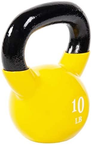 Everyday Essentials All-Purpose Color Vinyl Coated Kettlebell