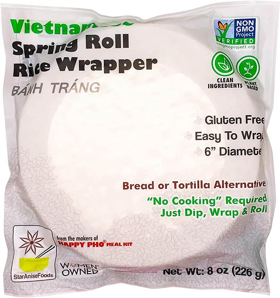Amazon.com: STAR ANISE FOODS Spring Roll Rice Wrapper, 8 OZ : Grocery & Gourmet Food