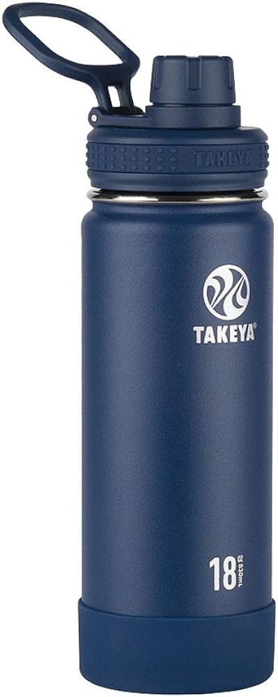 Takeya 水瓶 Actives Insulated Stainless Steel Water Bottle With Spout Lid 全部85额外折