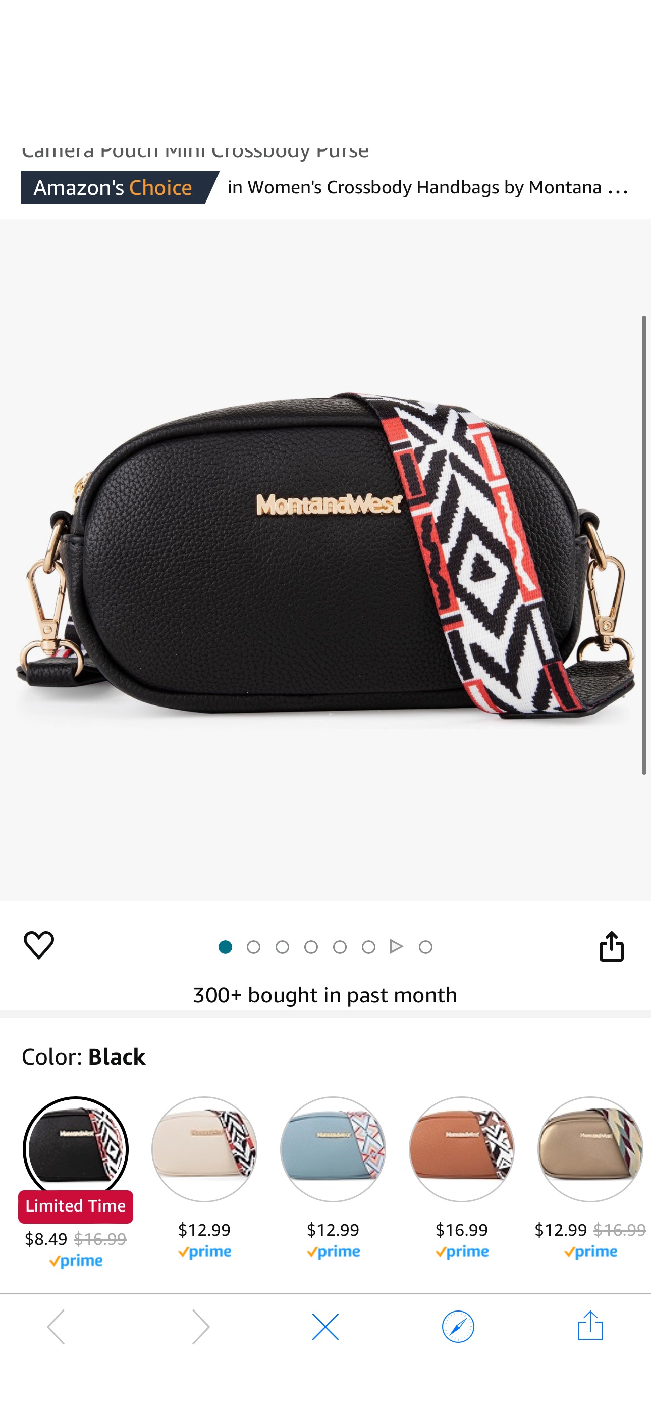 Montana West Crossbody Bags for Women Snapshot Camera Pouch Small Size Crossbody Purse MWC-086BBK: Handbags: Amazon.com