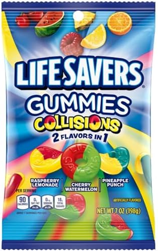 Amazon.com : Life Savers Gummies Collisions Assorted Flavors, 7 oz : Grocery &amp; Gourmet Food