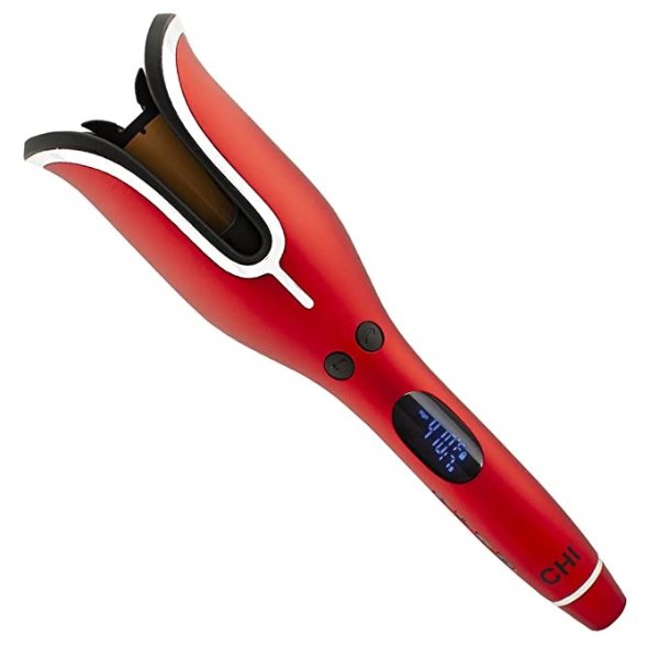 Spin N Curl Ceramic Rotating Curler, Ruby Red