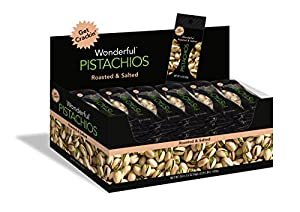 Wonderful Pistachios,Roasted (1.5 Oz, 24 Packs, 36 oz Total)