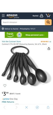 Cuisinart CTG-00-MP Measuring Spoons, Set of 6