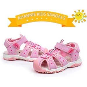 $13.75 Amazon.com: Ahannie Boys Girls Outdoor Sport Sandals,Kids Closed Toe Beach Sandals, Toddler Summer Sandals(Y166-Pink) : Everything Else