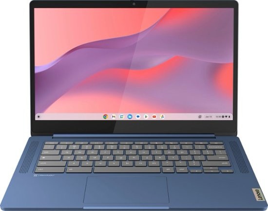 Lenovo Slim 3 Chromebook 14" FHD Touch-Screen Laptop MediaTek Kompanio 520 4GB Memory 64GB eMMC Abyss Blue 82XJ0000US - Best Buy