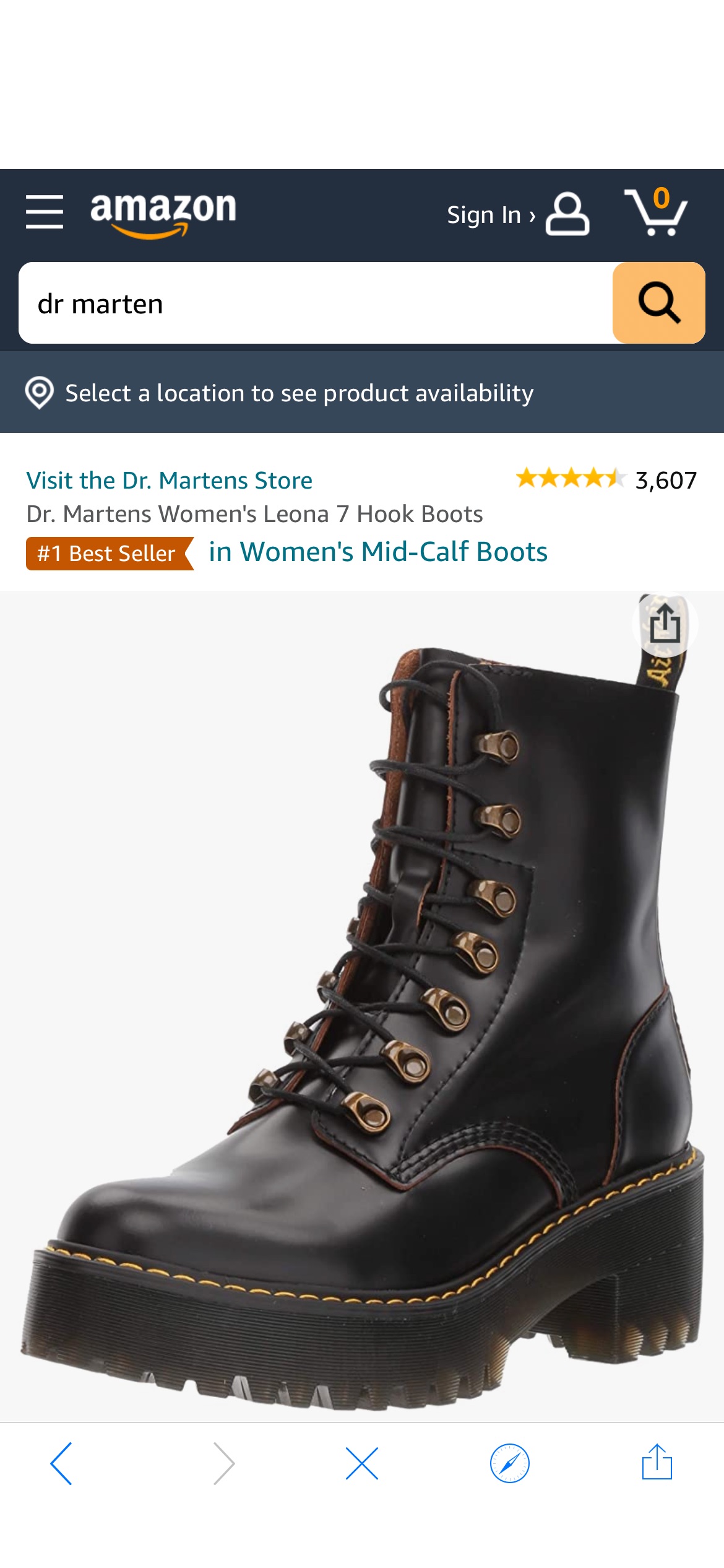 Amazon.com | Dr. Martens Shoes Leona Boot, Black Vintage Smooth, 7 UK, Women's 9 US | Oxfords 打折了！