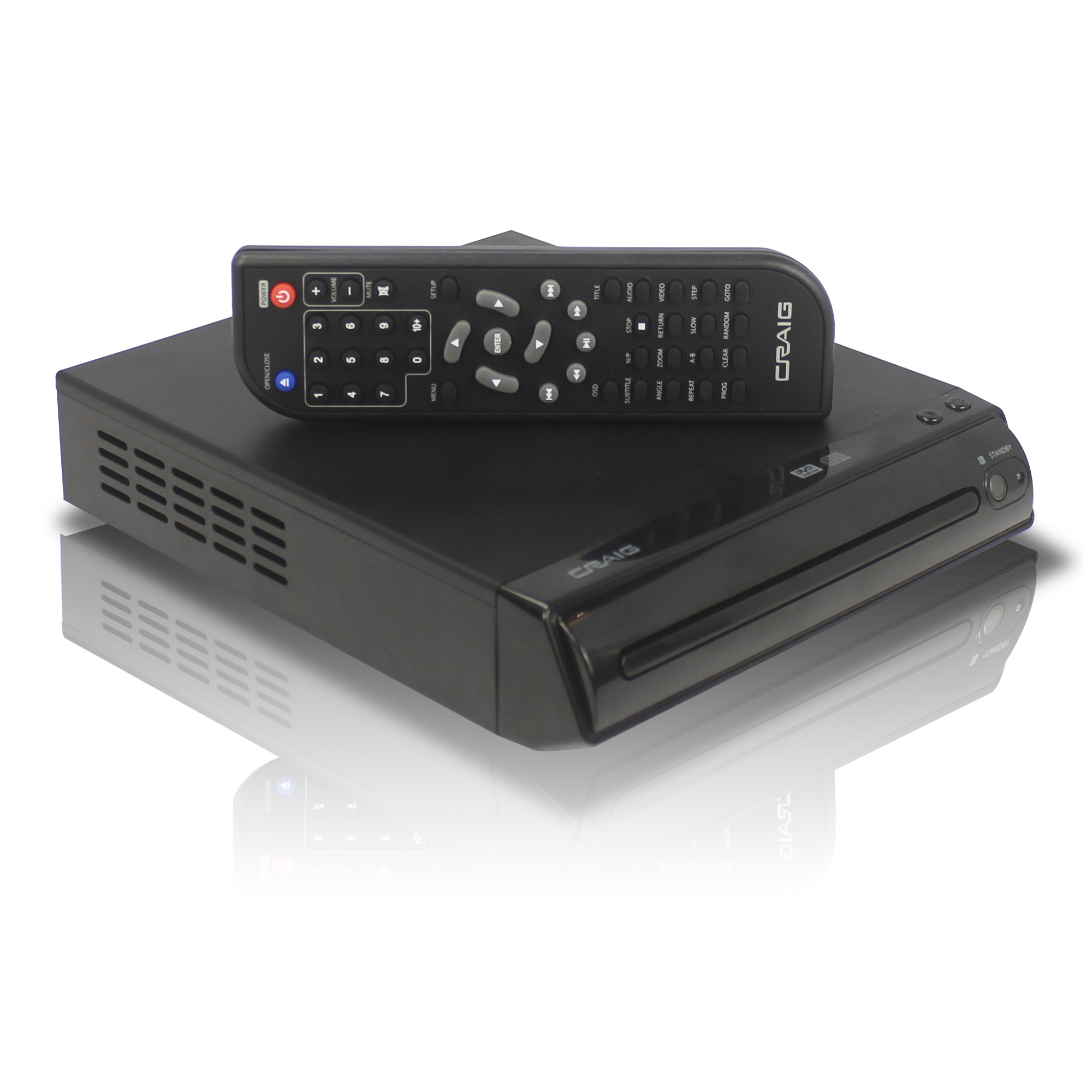Craig DVD播放器 1080p Upconversion with HDMI Output and Remote - CVD401A