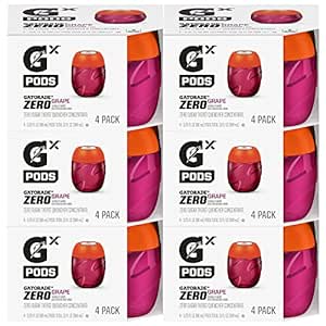 Amazon.com : Gatorade Gx Hydration System, Non-Slip Gx Squeeze Bottles Or Gx Sports Drink Concentrate Pods - 4 count (Pack of 6) : Grocery &amp; Gourmet Food