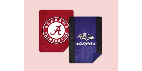 NCAA & NFL Fleece Blankets by Denali