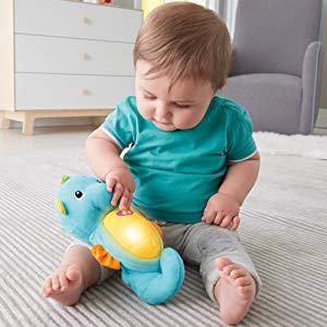 Amazon.com: Fisher-Price Soothe & Glow Seahorse, Blue/Pink 原价15.99 现价11.19