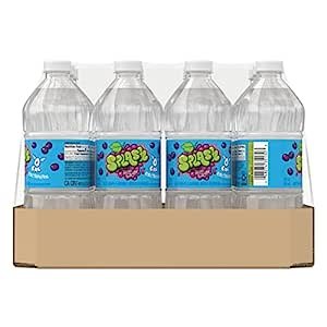 Splash Blast, Acai Grape Flavored Water, Zero Sugar, with Electrolytes, 20 Fl Oz, 12 Pack