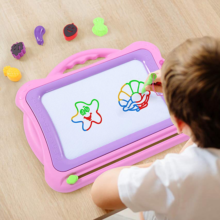 Amazon.com: Biulotter Magnetic Drawing Board Colors Writing Painting儿童写字板