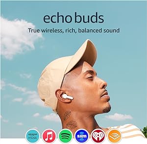 Amazon.com: All-new Echo Buds (2023 Release) | True Wireless Bluetooth 5.2 Earbuds with Alexa, audio personalization, multipoint, 20H battery with charging case, 