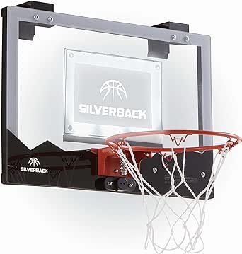 Sliverback 23" LED室内迷你篮球框 包括篮球和充气筒