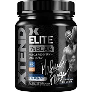 XTEND Elite BCAA Powder Fraserade | Sugar Free Post Workout Muscle Recovery Drink with Amino Acids