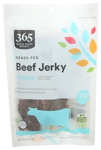 365 by Whole Foods Market, Original Family Size Beef Jerky, 8 Ounce B07QG4K8K6