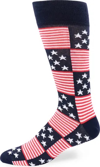 Lorenzo Uomo American Flag Crew Socks | Nordstromrack