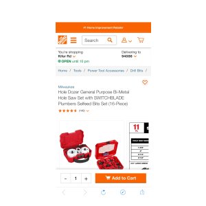 $140 Milwaukee Hole Dozer General Purpose Bi-Metal Hole Saw Set with SWITCHBLADE Plumbers Selfeed Bits Set (16-Piece) 49-22-4020-49-22-5100为