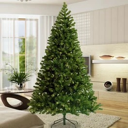 Holiday Time Prelit 450 LED Warm White Lights, Redland Spruce Artificial Christmas Tree, 7.5 feet - Walmart.com