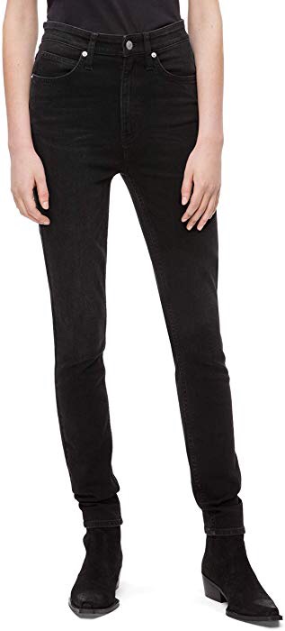 Calvin Klein womens CKJ 010 High Rise Skinny Fit Jean, Denver washed black, 28X30 牛仔裤