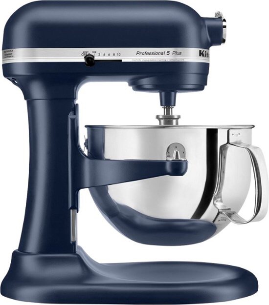 厨师机黑五价！KitchenAid Pro 5 Plus Series Bowl-lift Stand Mixer Ink Blue KV25G0XIB - Best Buy
