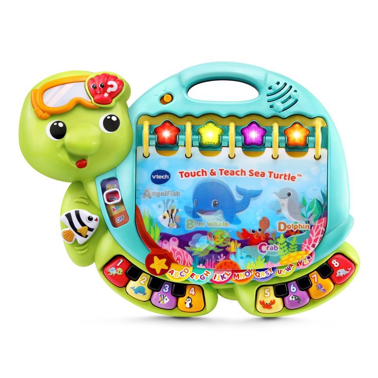 VTech Touch and Teach Sea Turtle Interactive Learning Book for Kids 沃尔玛