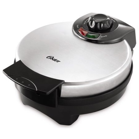 Oster Stainless Steel 8" Belgian Waffle Maker, Silver