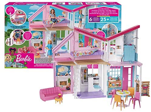 芭比娃娃Malibu房子 Amazon.com: Barbie Malibu House Playset: Toys & Games