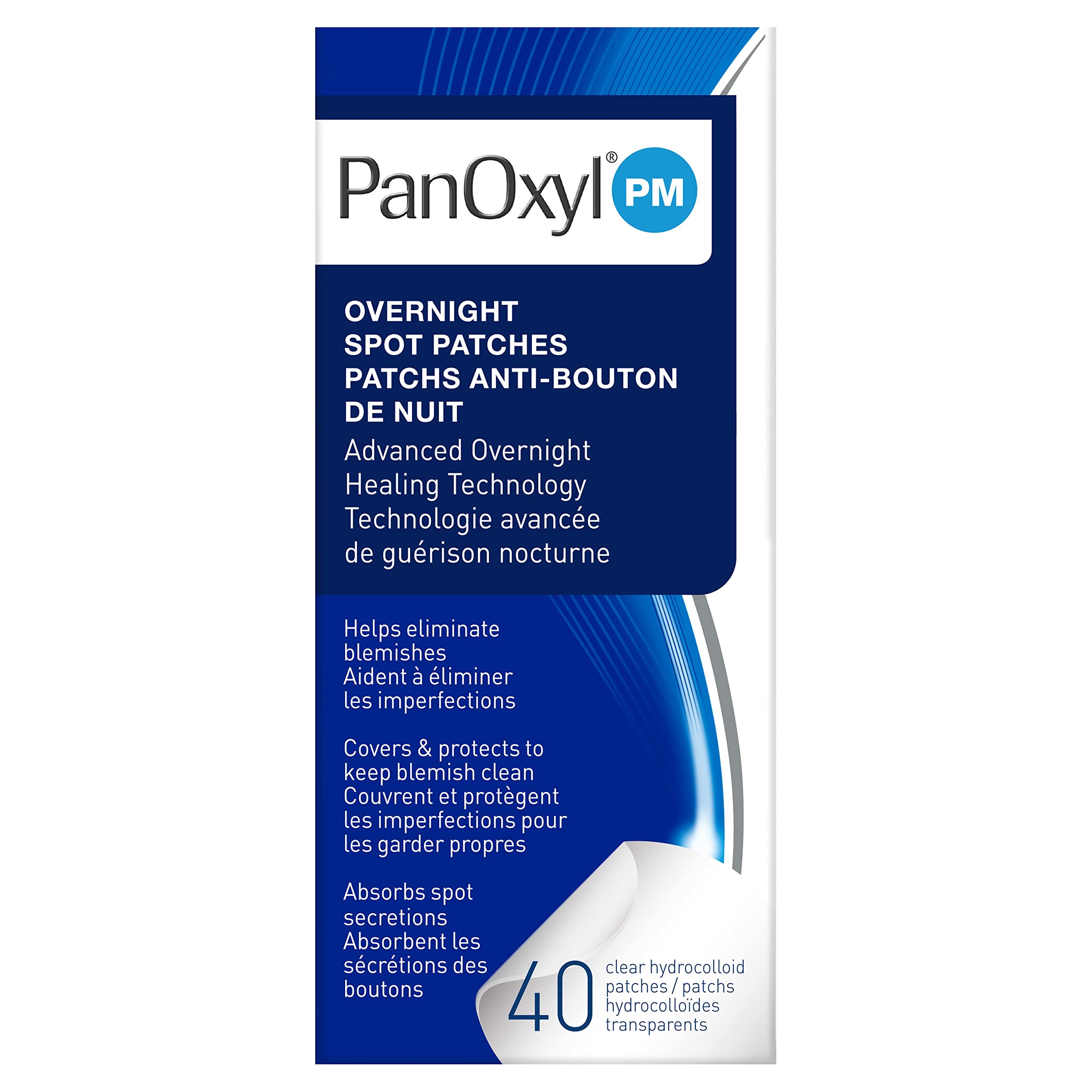 PanOxyl PM Overnight Spot Patches 40 ct - Clear : Amazon.ca: Health & Personal Care