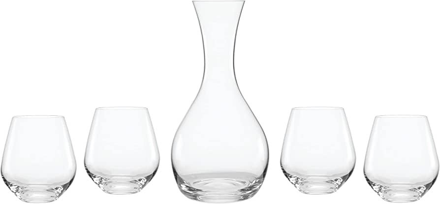 Amazon.com | Lenox Tuscany Classics 5Pc Decanter & Glass Set, 4.15 LB, Clear: Mixed Drinkware Sets