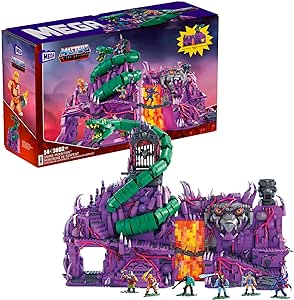 Amazon.com: Mega Masters of The Universe Toy Building Set, Motu Snake Mountain with 3802 Pieces, 6 Collectable Micro Action Figures and Accessories : Toys &amp; Games